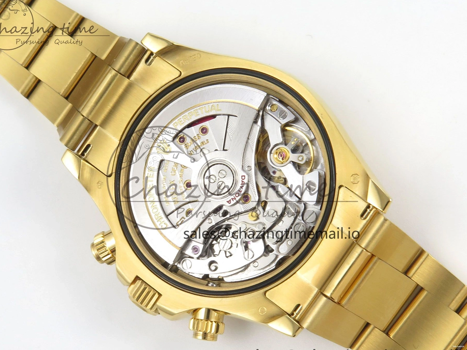 1:1 Edition V6（Gain YG Dial Weight） QF Daytona Best SH4131 Green On 126508 Markers Bracelet Stick 0105